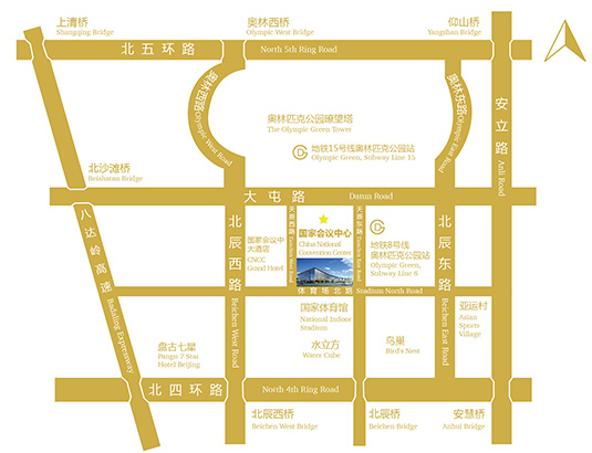 GIS 软件技术大会举办地-北京国家会议中心Map
